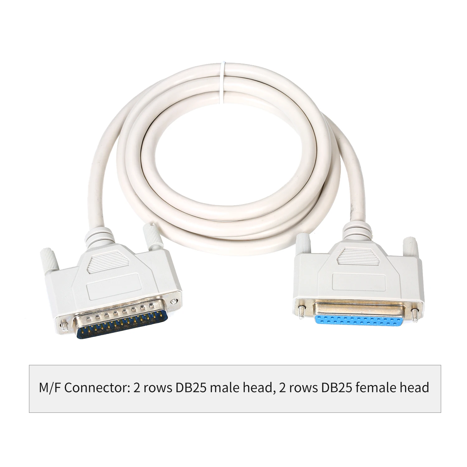 DB25 M-F 25Pin 25-Pin Male to Female LPT Printer Parallel extender Cable 4.6ft