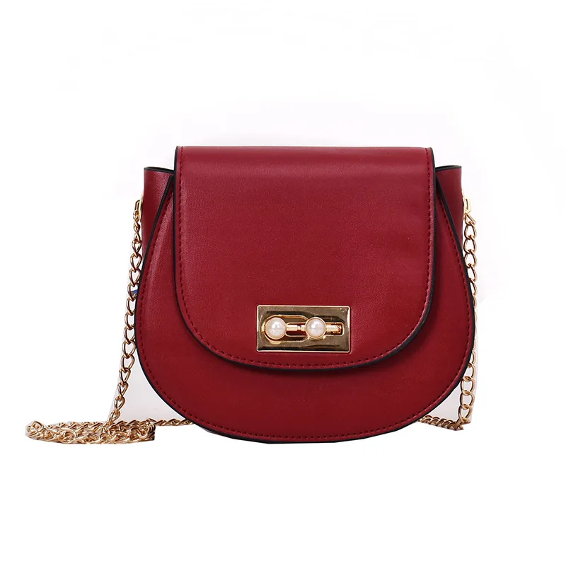 Женские сумки на одно плечо Модные из искусственной кожи круглой формы маленькая