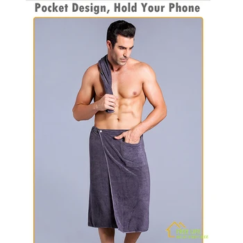 

Adult Man Wearable Magic BF Bath Towel with Pocket Swimming Soft Beach Blanket Shower Skirt Sports Gym Towels Sheet Swim Set