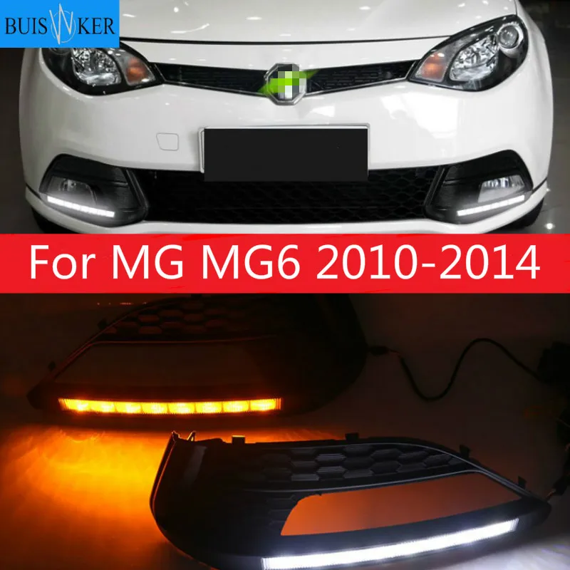 

Светодиодные дневные ходосветильник DRL для MG MG6 2010-2014 с динамической движущейся вспышкой и сисветильник ночным светом