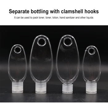 

10pcs Spray Bottle Plastic Keychain Bottles Portable Empty Bottle Travel Containers Refillable Bottle Cosmetics Container