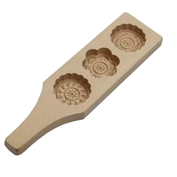 

Mooncake Mold, Flower Shape Steamed Pumpkin Pie Pasta Rice Cake Wooden Cake Mold for Moon Cakes, Cookies, Soap and So On