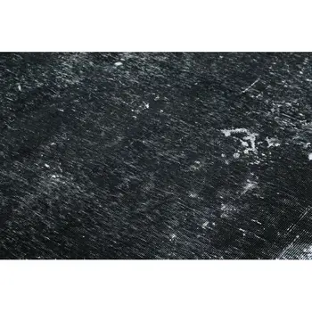 

292x383 Cm Black Handmade Overdyed Large Area Rug-10x13 Ft