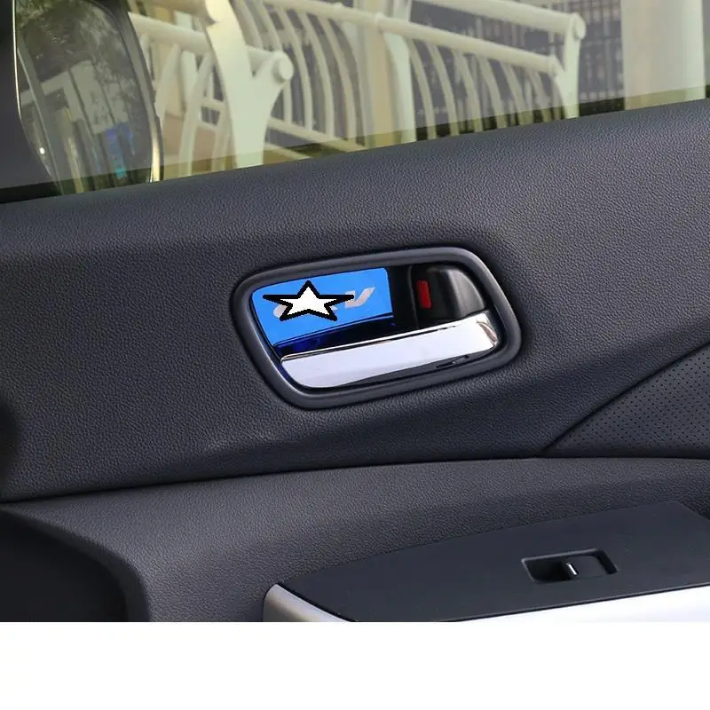 Automovil Модифицированная Автомобильная оконная ручка, шестерня, дверь, интерьер, яркие блестки, автомобильный Стайлинг, модификация 12 13 14 15 16 для Honda CRV - Название цвета: Number 9