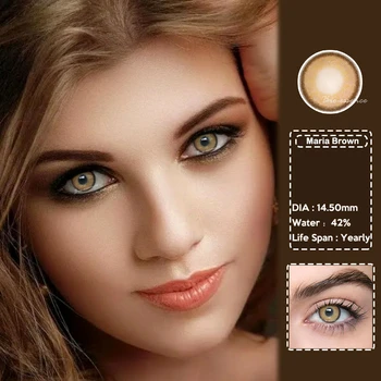 

Maria Series Colored Contact Lenses Enlarging-Effect Yearly Use Pupil Cosmetics Lenses Green Lentille De Couleur Yeu Bio-essence