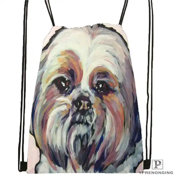 Drawstring Backpack Изготовленная на заказ Ruby Toothy походная сумка на шнурке милый рюкзак для детей(черная спинка) 31x40 см#180531-03-35 - Цвет: Drawstring Backpack