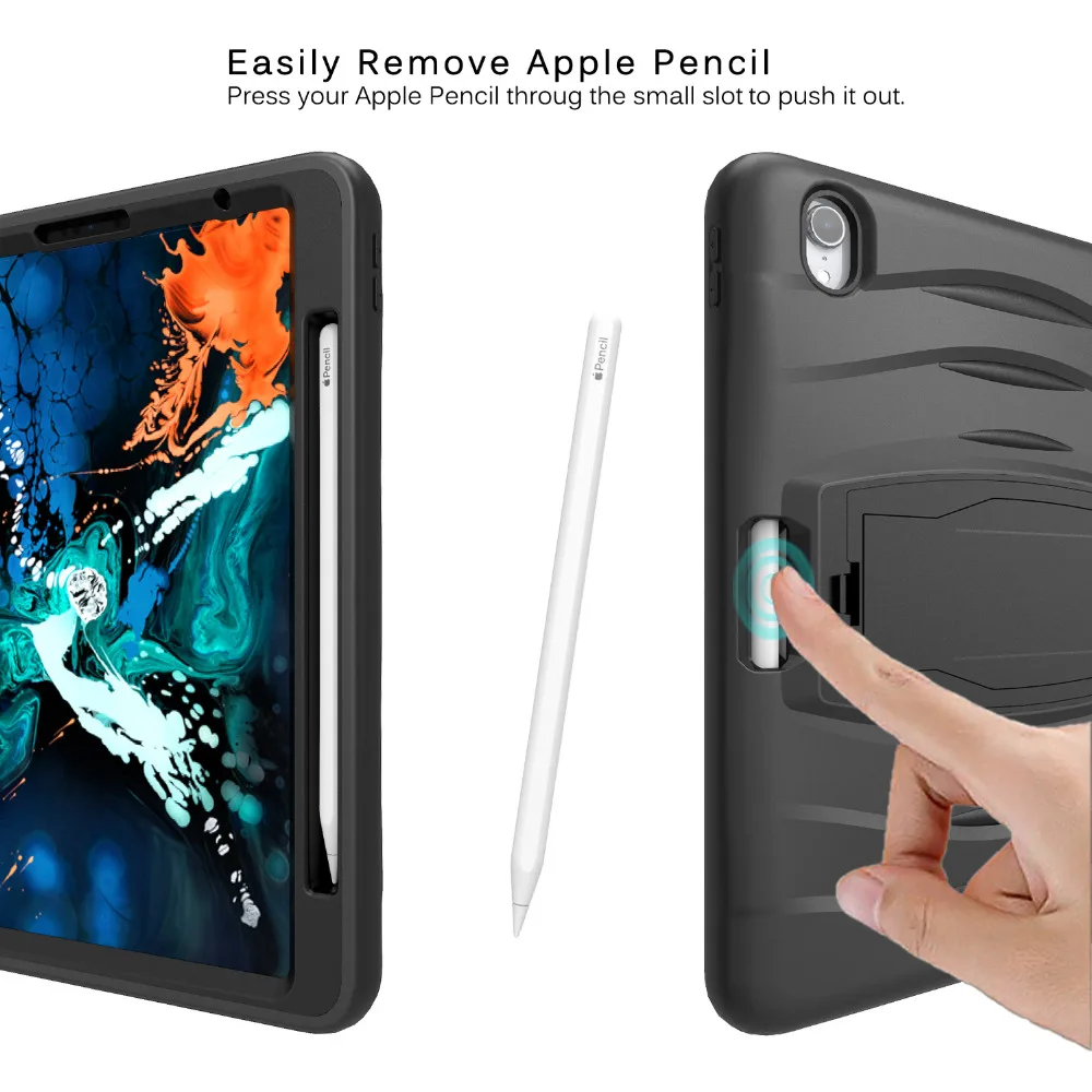 Детский чехол для Apple iPad Pro 11 планшет с держателем карандашей полный корпус прочный двойной слой гибридный защитный чехол