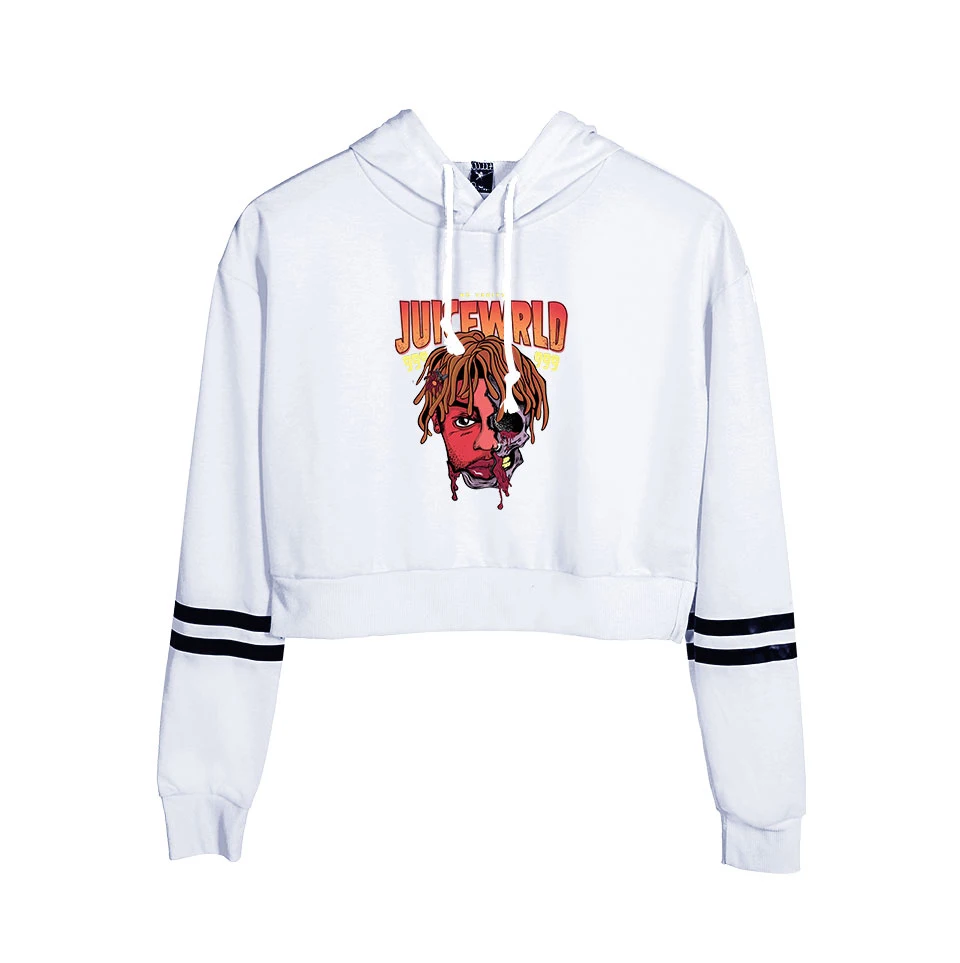 R.I.P. Respect Rapper Juce Wrld толстовка женская с длинным рукавом Juice Wrld Толстовка Повседневная укороченная Толстовка высокого качества