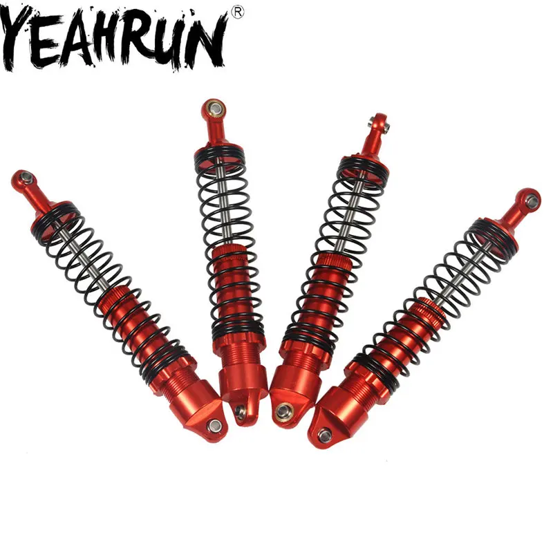 YEAHRUN 2 шт./4 шт. 90/100/110/120 мм регулируемый амортизатор красный для 1/10 RC TRX-4 призрак SCX10 D90