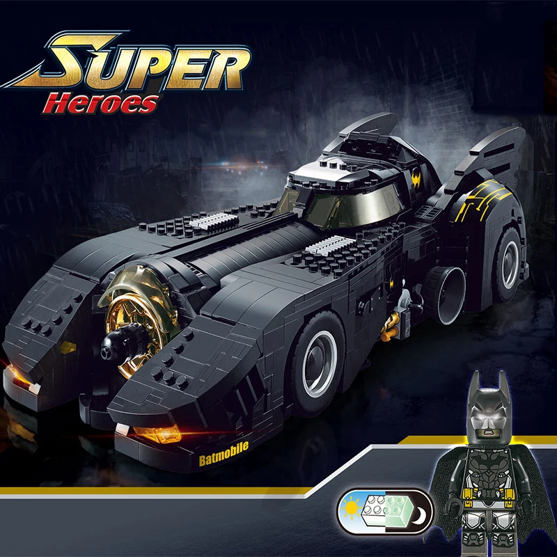 

New DC Superheroes Movie Batman Batmobile Model Building Blocks Bricks Legoinglys Marvel Super Hero Figures Toys For Kids