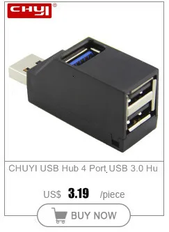 CHYI концентратор USB 3,0 4 порта Высокоскоростной Алюминиевый сплав USB разветвитель адаптер для Macbook PC Компьютерные аксессуары
