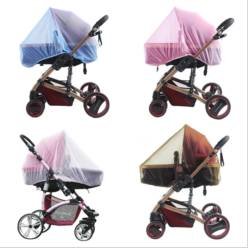 Maille utile Buggy berceau filet panier moustiquaire poussette couverture complète Net nourrissons bébé poussette poussette moustiquaire moustiquaire