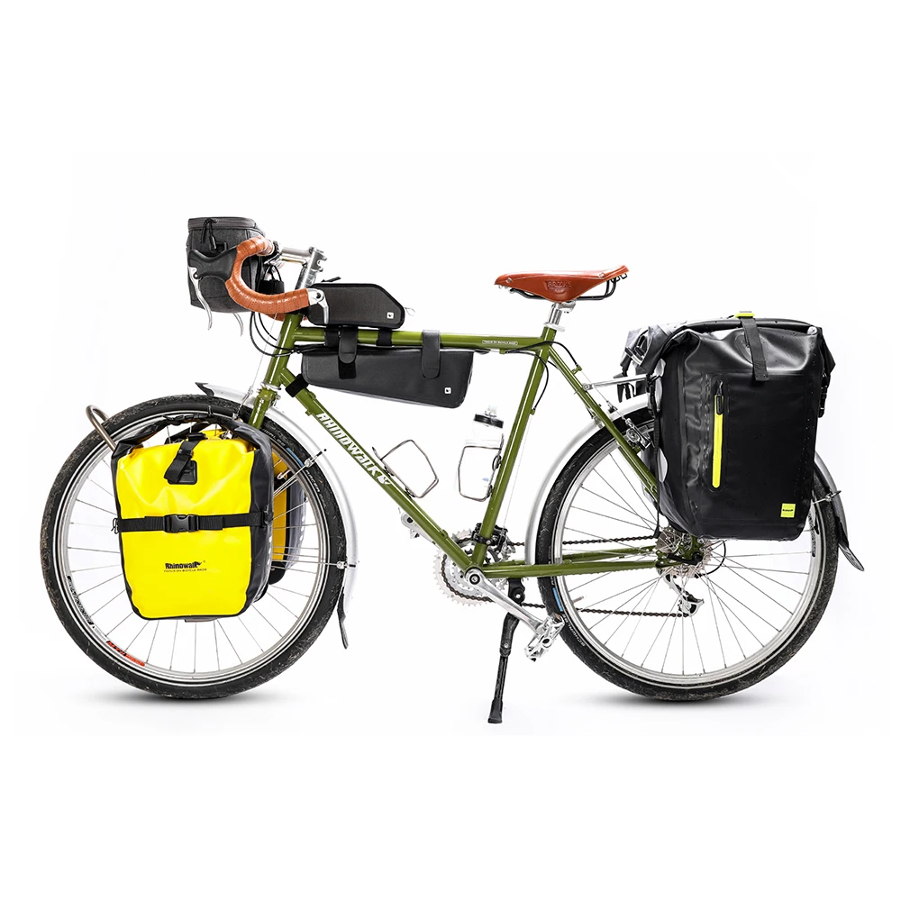 Велосипедная корзина Rhinowalk 20L, сумка для велосипеда, Аксессуары для велосипеда, водонепроницаемая Портативная сумка для велосипеда, сумка для багажника, сумка для велоспорта MTB, дорожная сумка для велоспорта