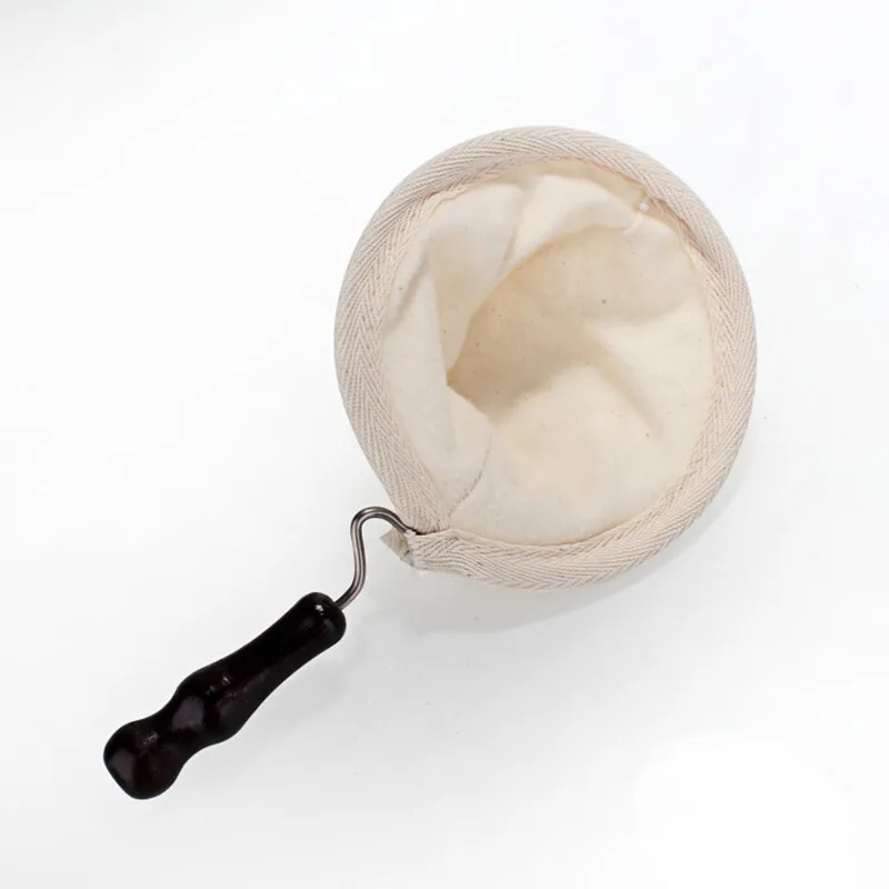 

Coffee Filter Flannel Filter Cloth Bag With Wood Handle