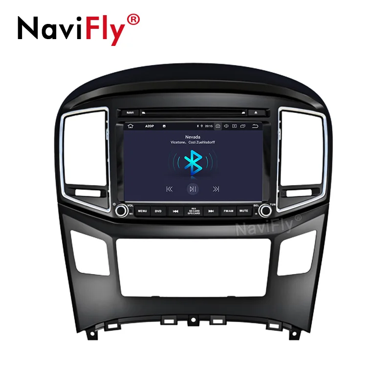 Top NaviFly 8Core Android9.0 Car Multimedia player radio for Hyundai H1 2016 with BT wifi ipod gps navigator DVD DVR view camera 4