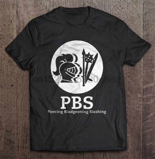 Мужская футболка PBS пирсинг Bludgeoning Slashing Женская | одежда