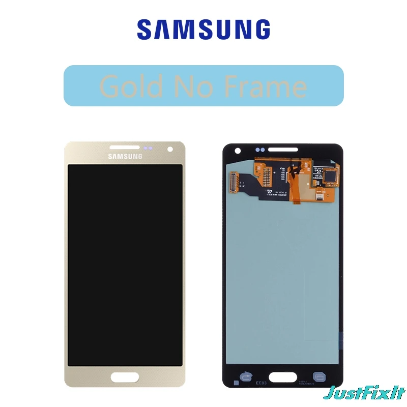 Gold Супер AMOLED для samsung Galaxy A5 A500 A500F A500FU A500H A500M ЖК-дисплей сенсорный экран дигитайзер - Цвет: Gold