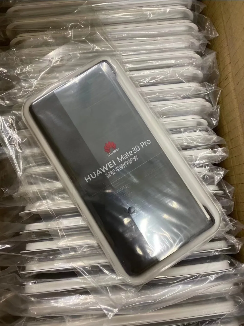 HUAWEI mate 30 Pro флип-кейс Официальный Смарт-вид флип-чехол кожаный чехол смарт-окно и HD зеркало Пробуждение сна