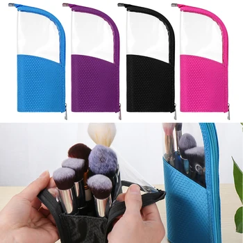 

Waterproof Cosmetic Bag Stand-Up Makeup Brushes Case Portable Travel Dust-proof Toiletry Organizer Pouch Make up Storage Pocket