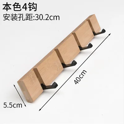 4 Holes Nordic Европейская мода Стиль Спальня мебель вешалка для одежды, крючки, станок и Гостиная шкаф деревянный, для шляп стеллажи для выставки товаров вешалка настенный крючок - Цвет: 4 Holes
