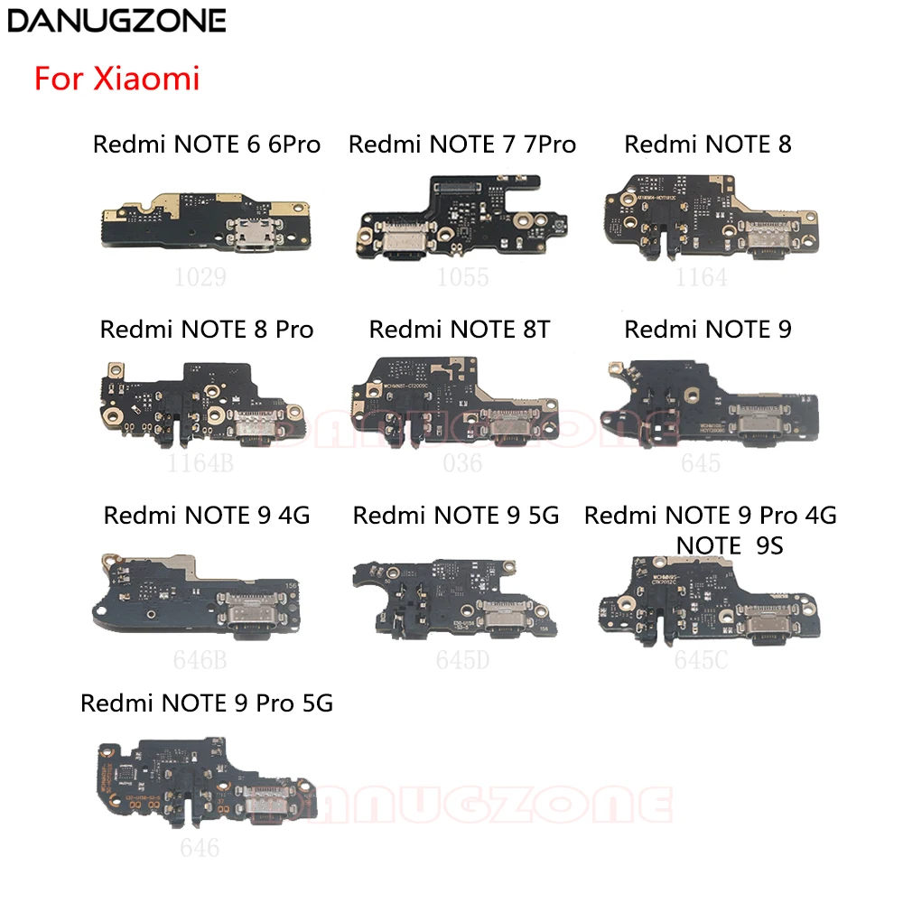 

USB Charging Port Dock Plug Socket Jack Connector Charge Board Flex Cable For Xiaomi Redmi NOTE 9 PRO 6 7 7S 8 8T 9S 4G 5G