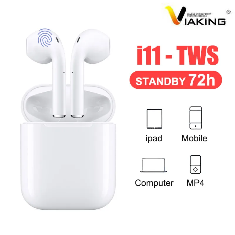 TWS i11 Bluetooth наушники с микрофоном зарядная коробка HD стерео беспроводные игровые