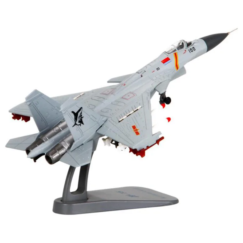 1/100 весы темно-синяя армейская китайская J-15 аналогичная Россия Су 33 бои Сокол самолет военные модели взрослые дети игрушки дисплей
