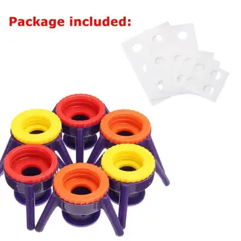 

Hot 6Pcs Set Toss It Bottle Cap System Stand Kit Flip No More Waste It Decoration P8U3