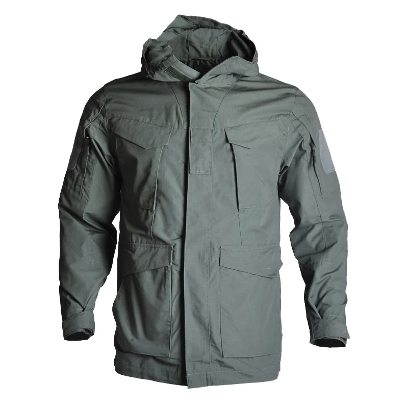 thumbnail image 1 of Mege chaqueta militar masculina para hombres ropa táctica ejército de EE. UU. M65 chaqueta de combate abrigo de trabajador gabardina veste ejército otoño primavera, 1 of 5
