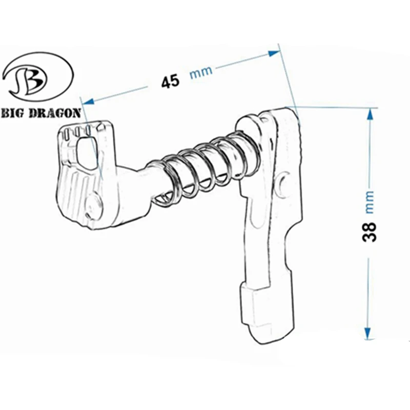 Emersongear Emerson CNC машина AEG алюминиевый сплав Левая Правая рука журнал релиз Catch для M4/M16 Серии Охотничьи аксессуары