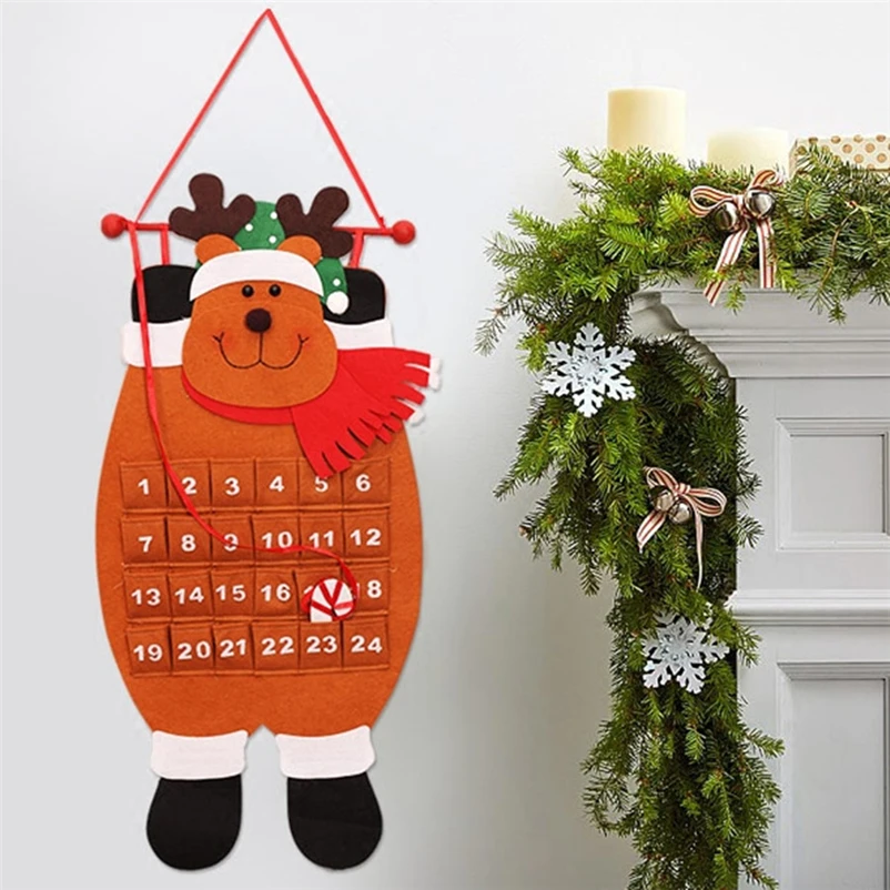 christmas decorations for home Santa Claus Snowman christmas calendar birthday calendar natale Advent Calendar Navidad Ornament
