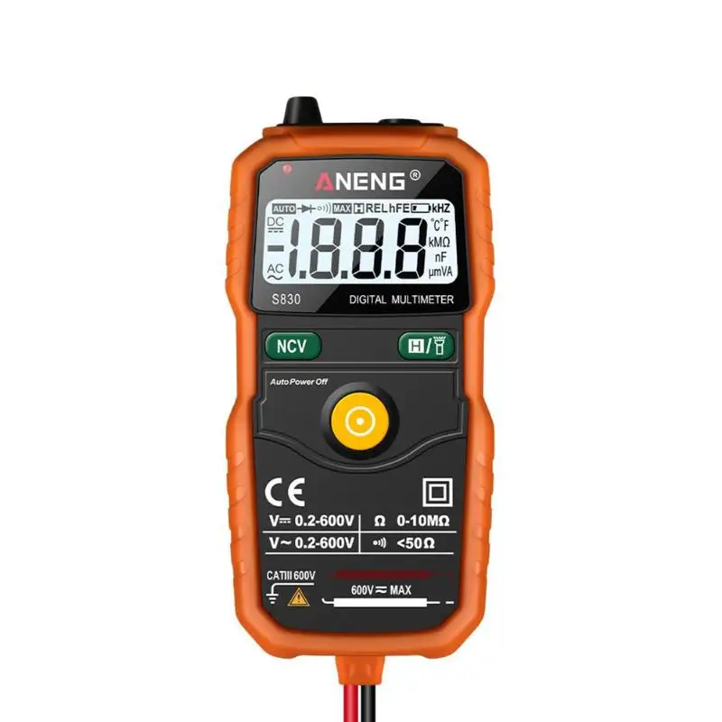 Portable Digital Multimeter Voltmeter Ohmmeter Resistance Capacitance AC DC Current Voltage Tester Electrical Instruments
