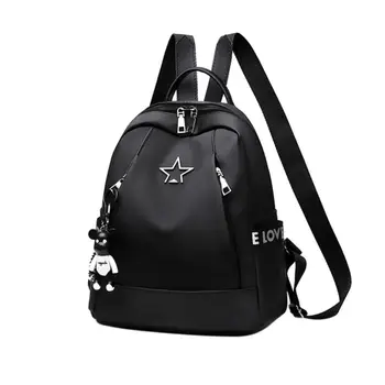 

Women's Ladies Fashion Backpack Oxford Cloth Rucksack School Outdoor Travel Shoulder Bag Satchel Backpacks Black Color 2019 New