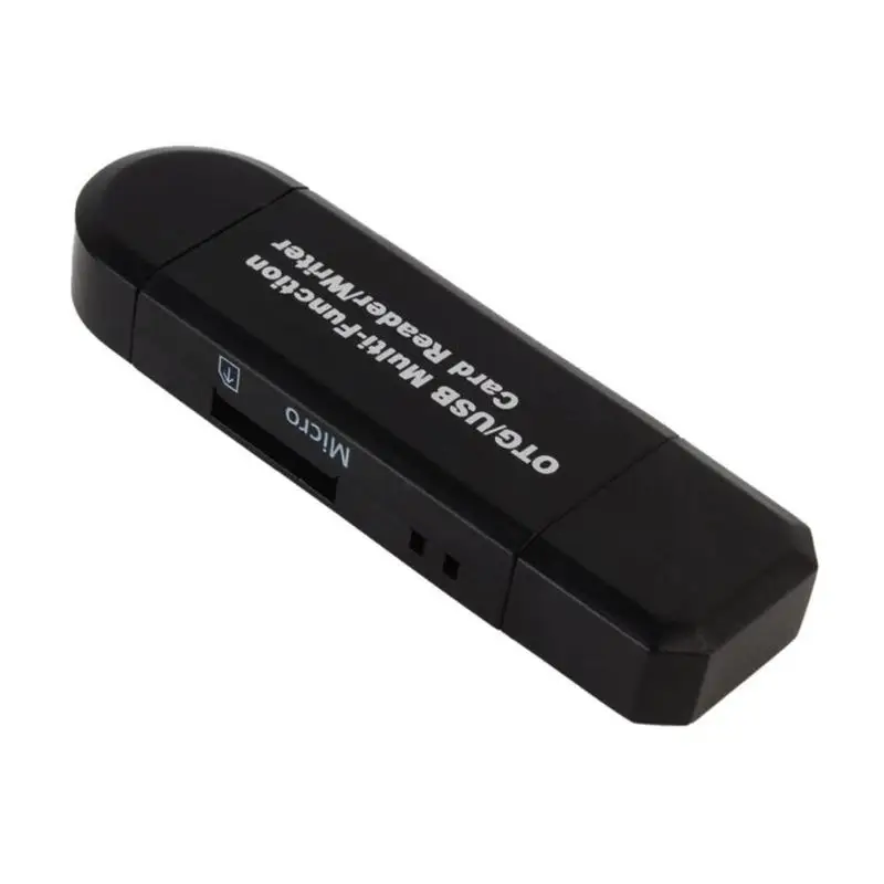 2 в 1 OTG кардридер Micro USB usb-переходник держатель для TF памяти Высокоскоростная карта USB2.0 транспортный протокол