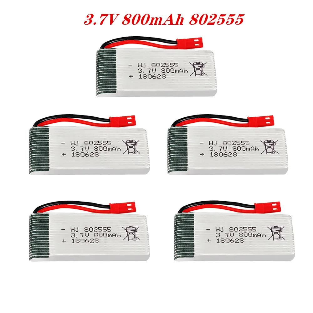 2/5 шт. 3 7 в 800 мАч литий-полимерный аккумулятор для Syma X54HC X54HW X56W TK110HW JXD509 509 Вт 509G V686