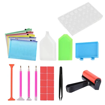 

DIY TOOL Picking up pen Box Arranger tray plate accessories for nail decor crystals hot fix&Non HotFix strass Rhinestone glitter