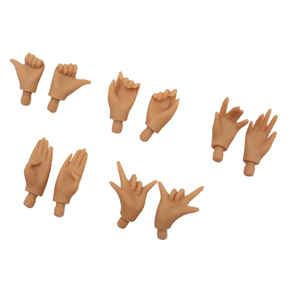 5 Pairs High Quality Hands DIY Making for 12inch RBL Neo Blythe  Pullip Dolls Accessories
