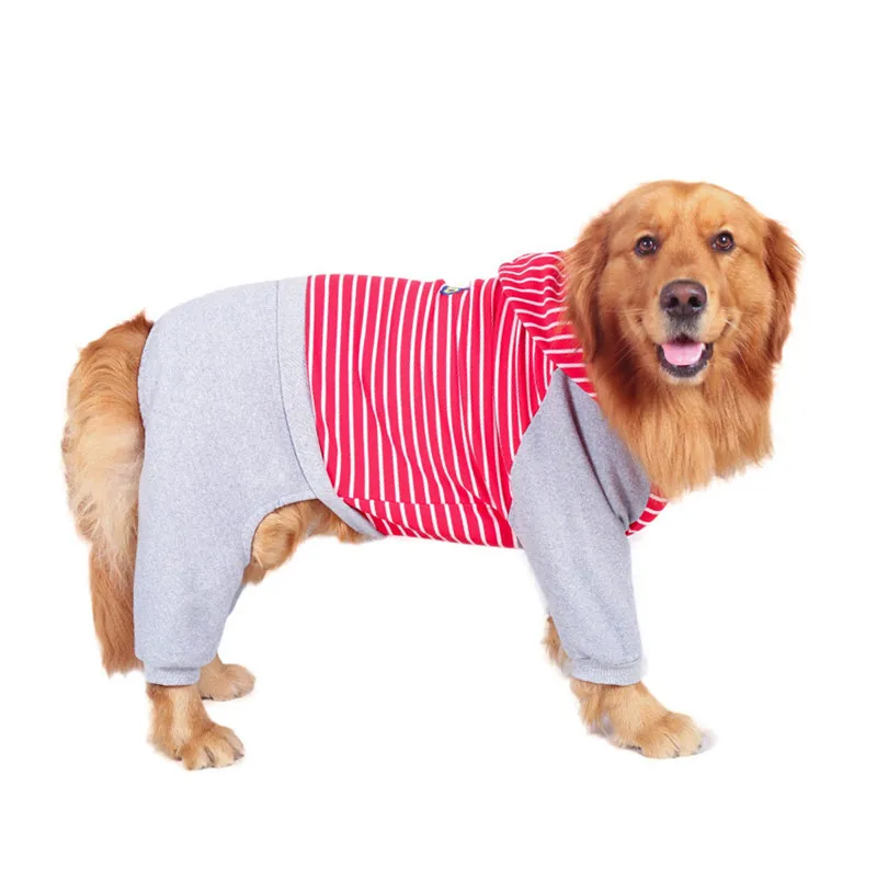 Cotton jumpsuit clothes for large dogs (9)