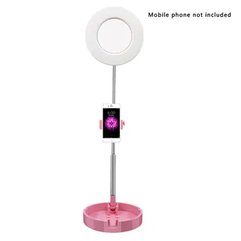 

LED 8 inch Portable Beauty Ring Light for Makeup with Mirror Spash Selfie Foldable Ring Light Lamp For Makeup Video Light