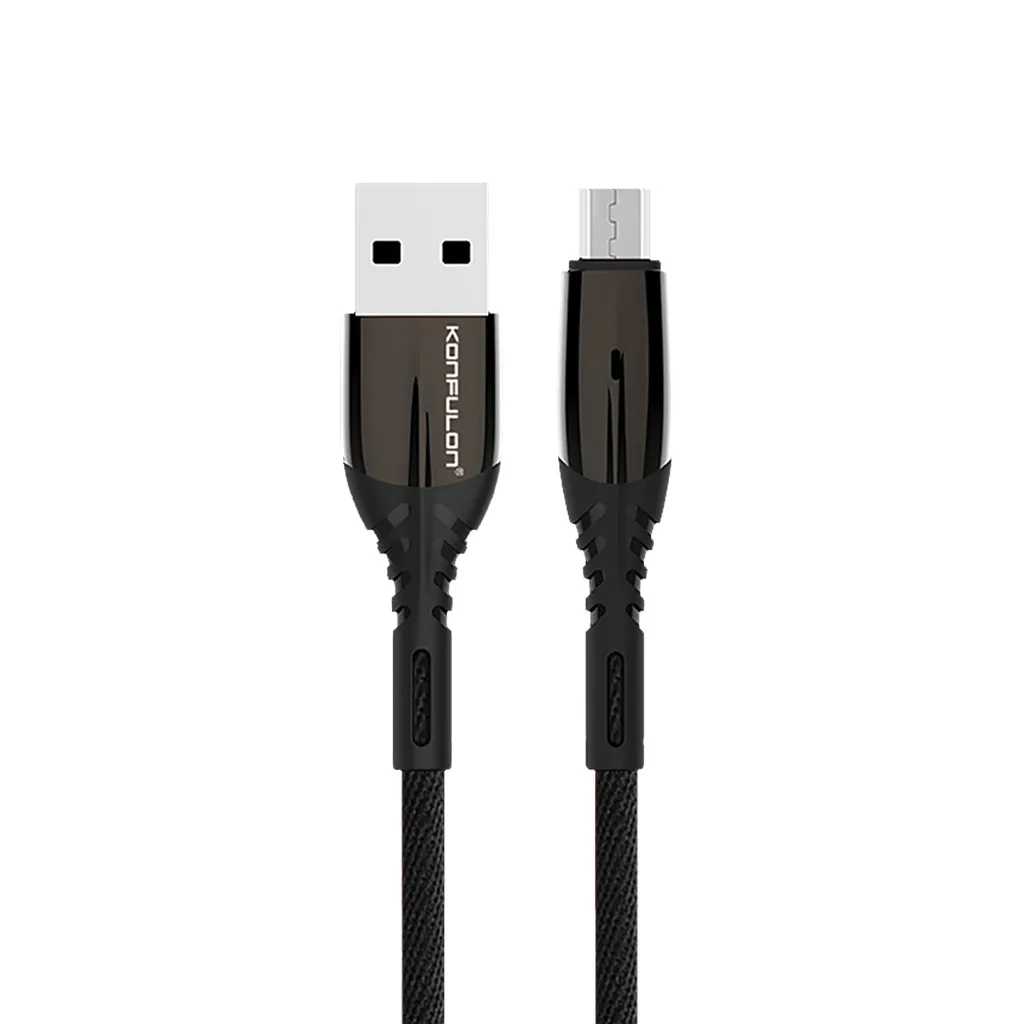 1M Micro USB Durable Data Line 2.4A High Speed Charger Cable For Android Phones LED Charging Data Mobile Cables Usb Удлинитель