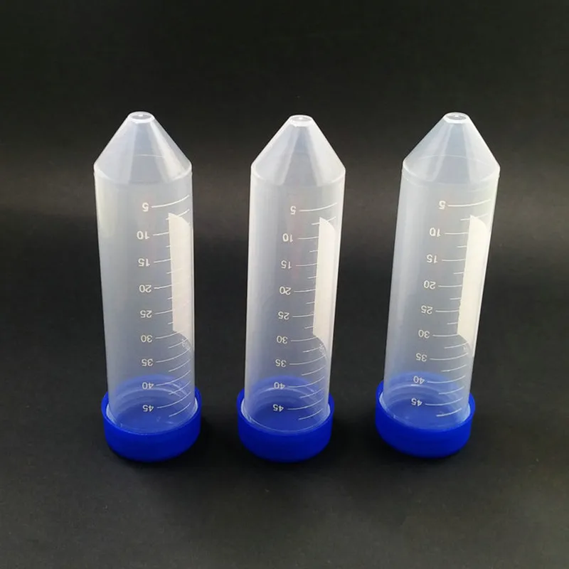 50ml 50Pcs/Lot Microcentrifuge Centrifuge Tubes With V-shape Screw Cap Plastic Centrifuge Tube Test Sample Vials