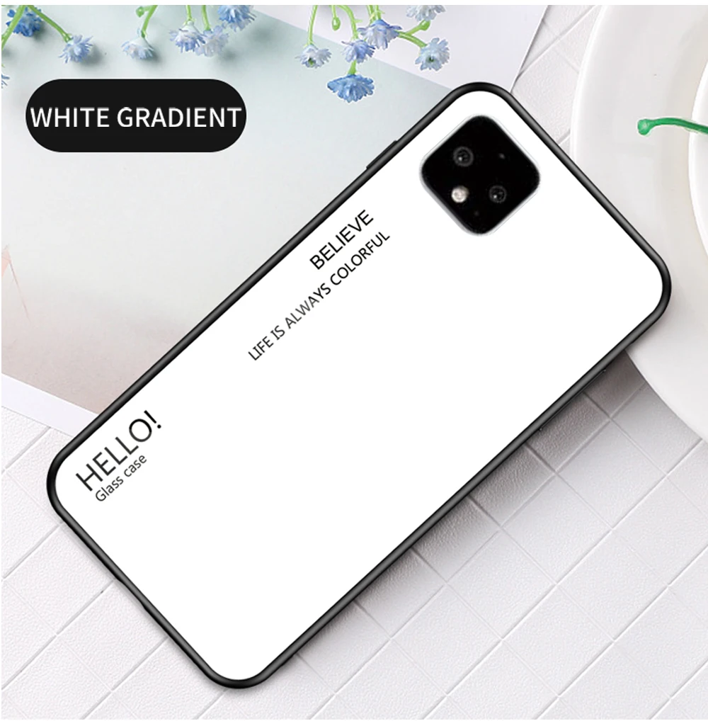 ZROTEVE чехол для Google Pixel 4 XL чехол стеклянная задняя крышка для Google Pixel 4 чехол силиконовый закаленное стекло задняя крышка Pixel 4 XL