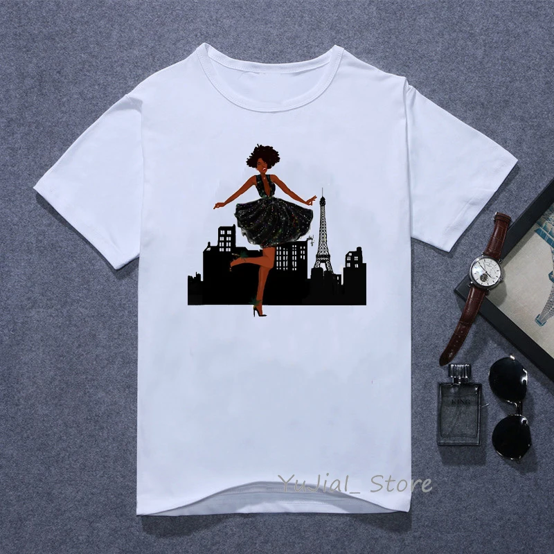Y102915 The melanin bunch забавные Графические футболки для женщин vogue Urban black girl Футболка с принтом 90s лучшая футболка друзей женская футболка - Цвет: Y102915