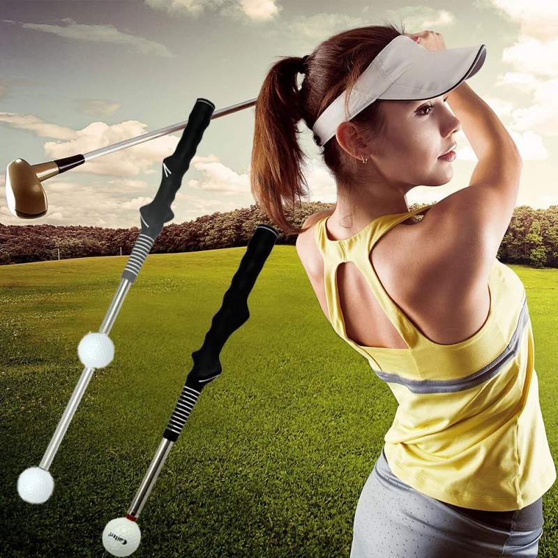 

Golf Telescopic Swing Rod Golf Warm-Up Stick Golf Practice Training Aid Swing Trainer For Tempo Grip Strength QW85