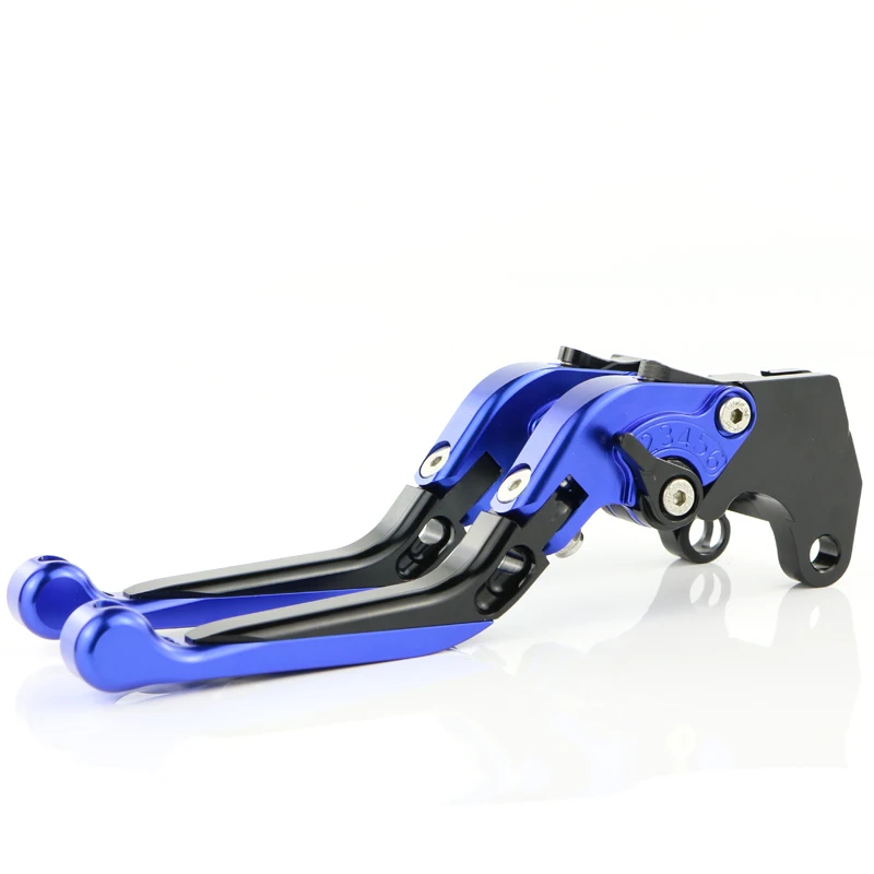 Для Triumph DAYTONA 600/650 2004-2005 DAYTONA 955i 2004-2006 мотоциклетные ручки тормоза и сцепления, обработанные на станке с ЧПУ Складная Выдвижная регулируемая - Цвет: black blue