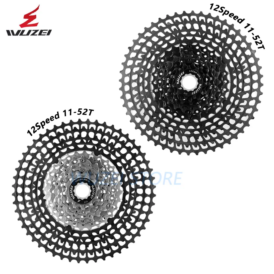 Comprar WUZEI 10 11 12 Velocidad 11 50T Cassette ultraligero rueda libre 46T 52T aleación de aluminio MTB bicicleta volante de bicicleta para Shimano GX