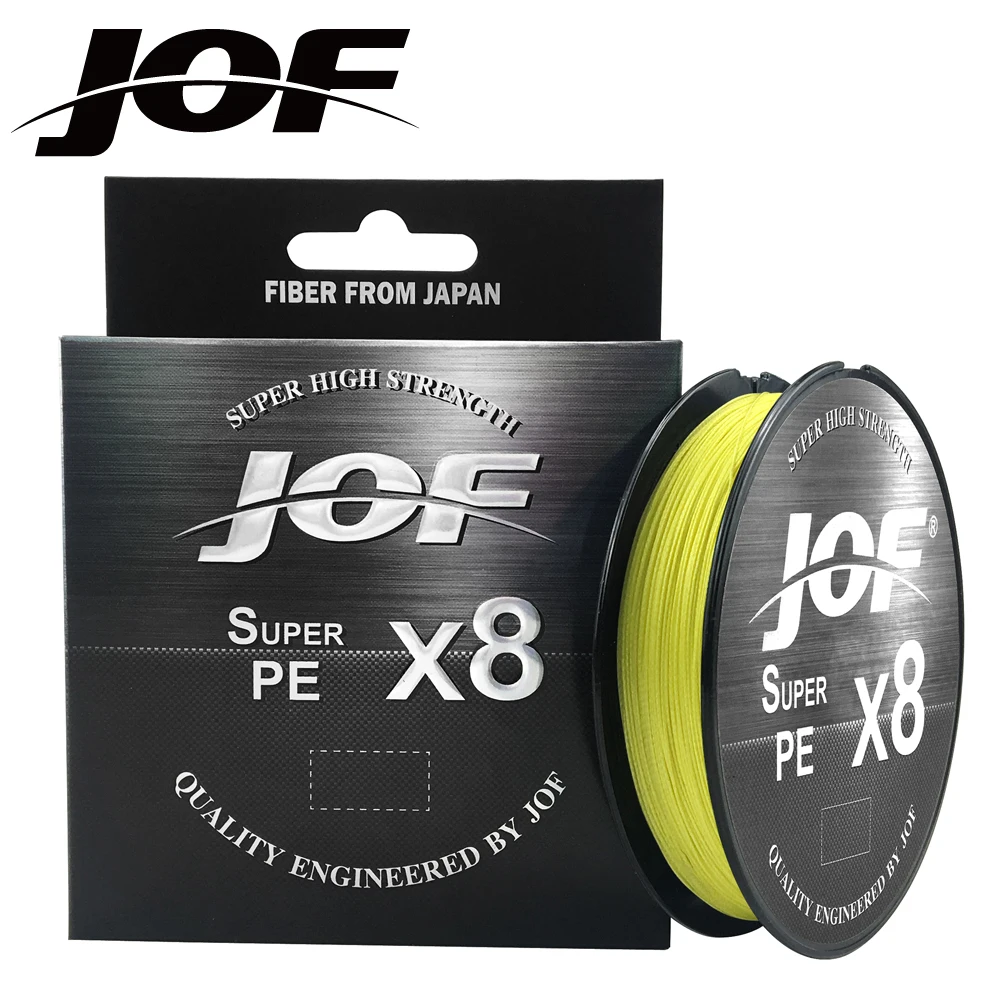 JOF 8 Weaves Fishing Line 150M 300M 500M 8 Strands Braided Fishing Line Multifilament PE Line 15 20 30 40 50 60 80 100LB JOF 8 Weaves Fishing Line 150M 300M 500M 8 Strands Braided Fishing Line Multifilament PE Line 15 20 30 40 50 60 80 100LB