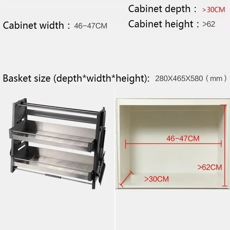 Colgar En La Ducha Mutfak Kuchnia Pantries Органайзер из нержавеющей стали, подвесной кухонный шкаф Cozinha, кухонный шкаф, корзина для хранения - Color: MODEL A