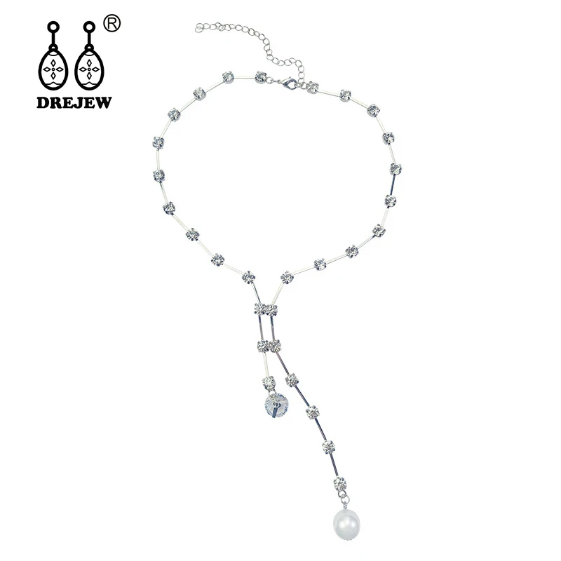 DREJEW Корейская Изысканная цепь жемчужное дизайнерское Массивное колье