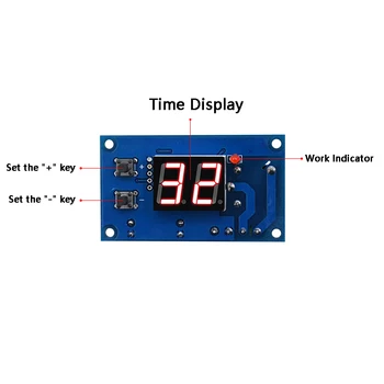 

0-99s circular interval work Module 0-99 seconds timer, Time-shift Working Module, Intermittent Output Switch